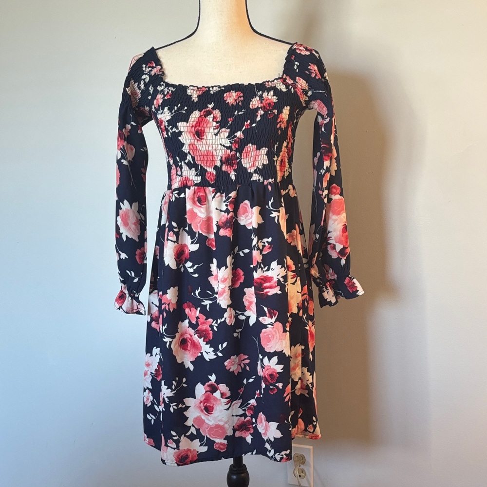 Floral Long Sleeve Dress
